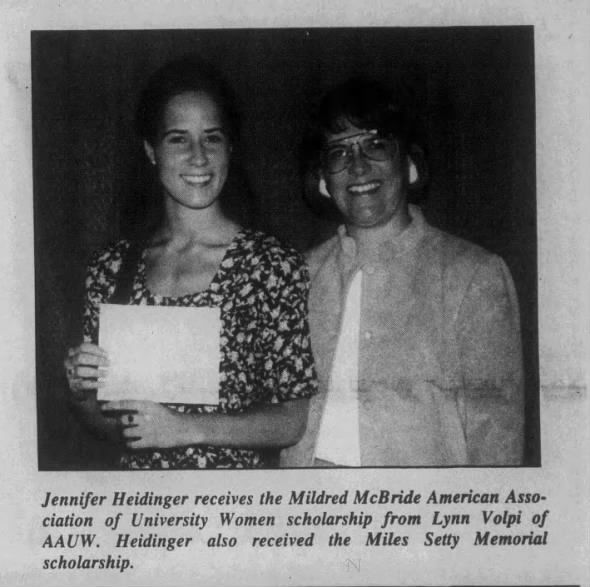 Jennifer Heidinger scholarship